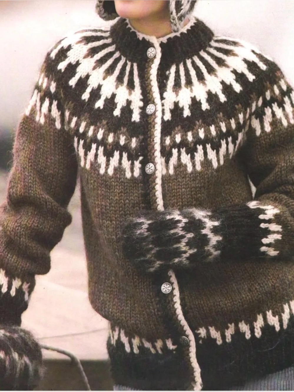 Samband of Iceland Made in Iceland Wool Fair Isle Knit Sweater